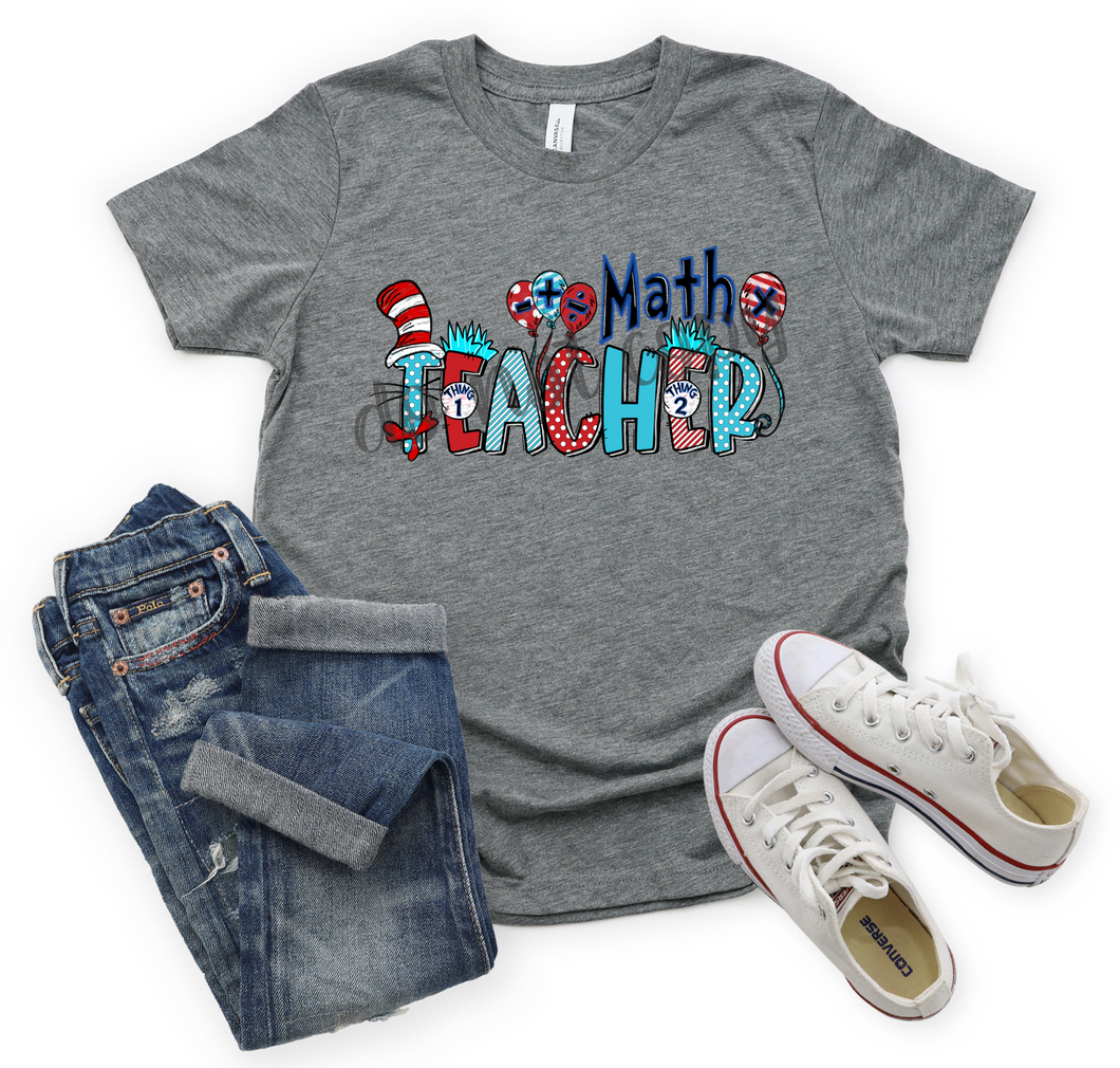 Math Teacher Dr Seuss Transfer