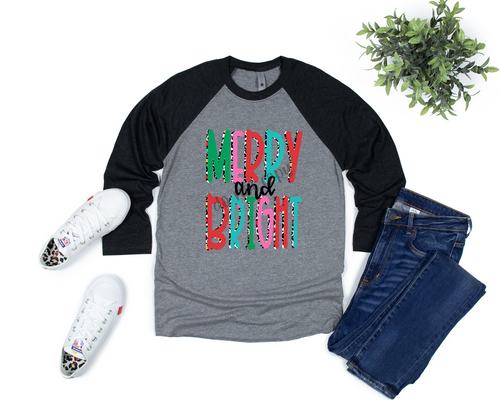 Merry & Bright Colorful With Leopard Shadow Transfer