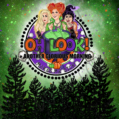 Oh Look Another Glorious Morning In Circle 20 oz Straight tumbler Sublimation Transfer