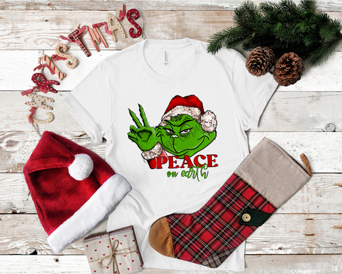 Peace On Earth Green Guy Transfer