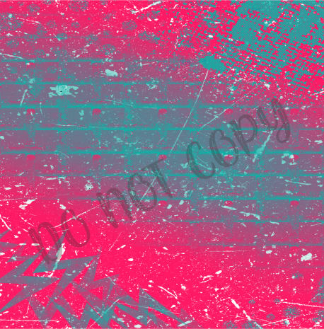 Teal & Pink Splatter Background 12x12