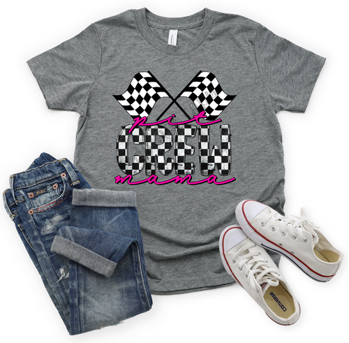 Pit Crew Mama Pink Transfer