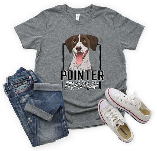 Pointer Mama Brown White Transfer