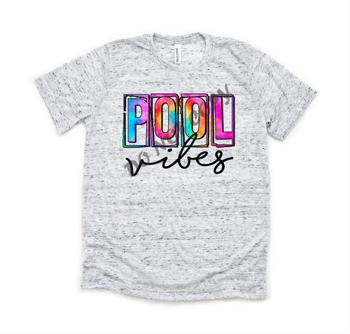 Pool Vibes Tie-Dye Transfer