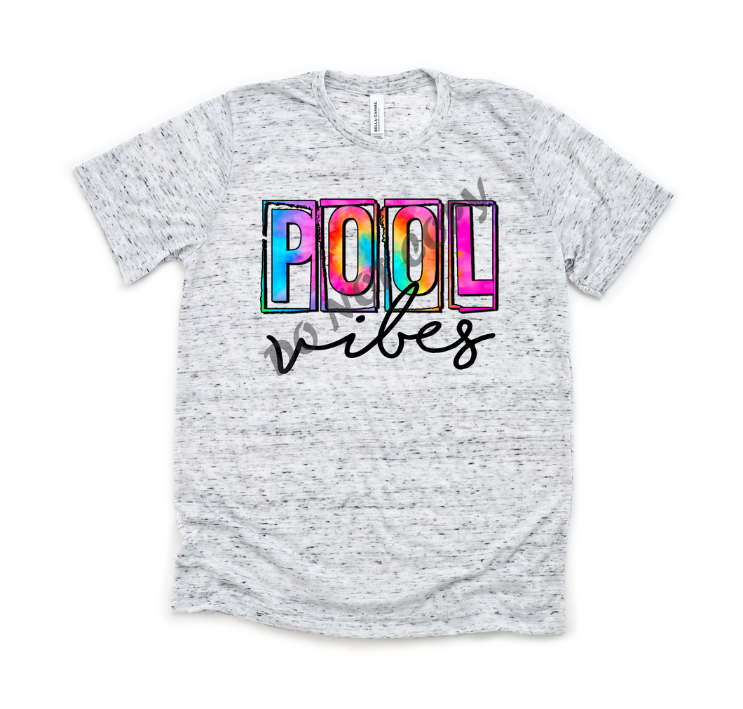 Pool Vibes Tie-Dye Transfer