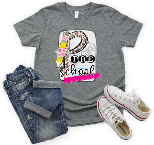 Preschool Leopard Notebook Paper Transfer