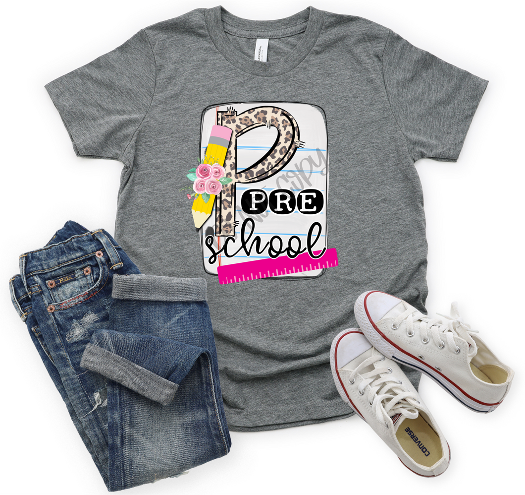 Preschool Leopard Notebook Paper Transfer