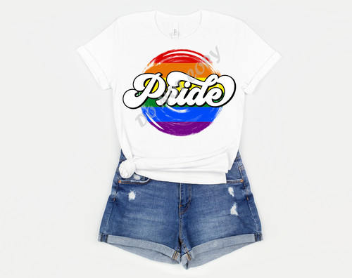 Pride Retro Circle Transfer