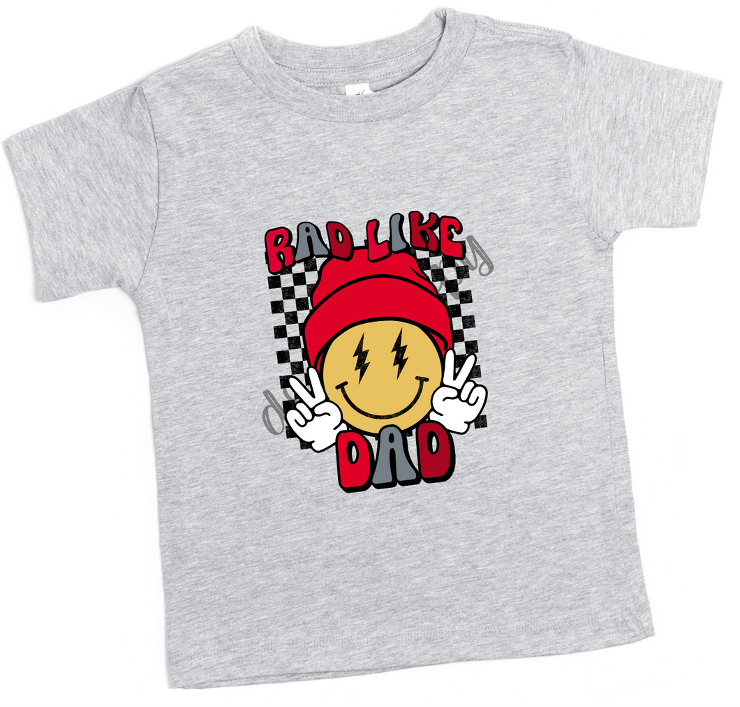 Rad Like Dad Red Transfer