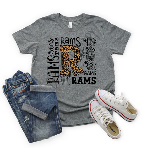 Rams Leopard Typography Transfer