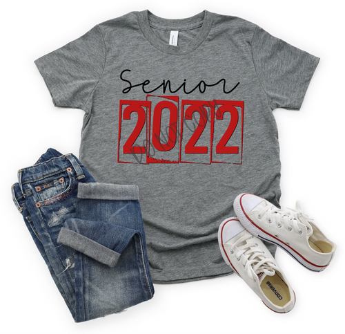 Senior 2022 Red & Black Transfer