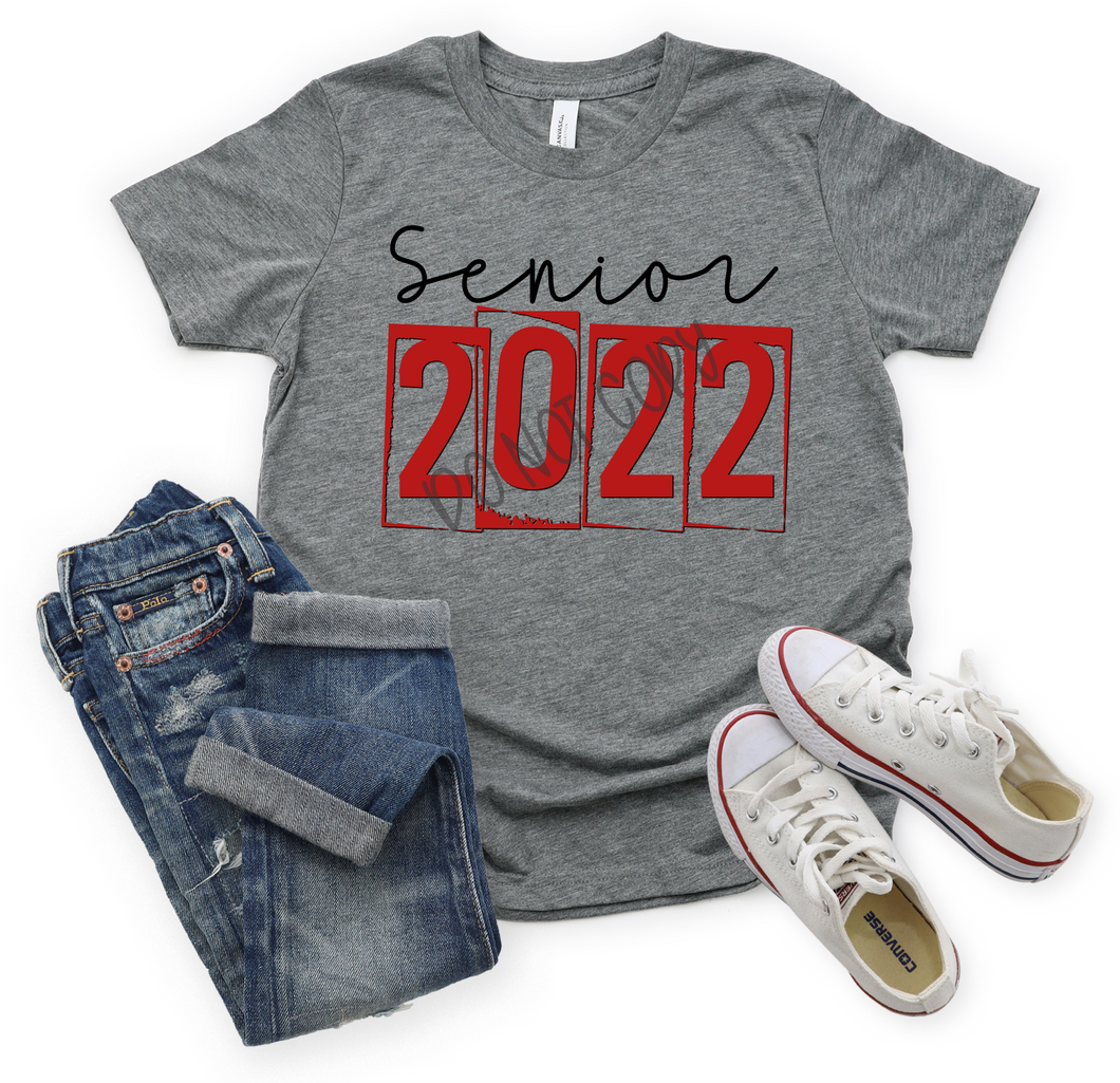 Senior 2022 Red & Black Transfer