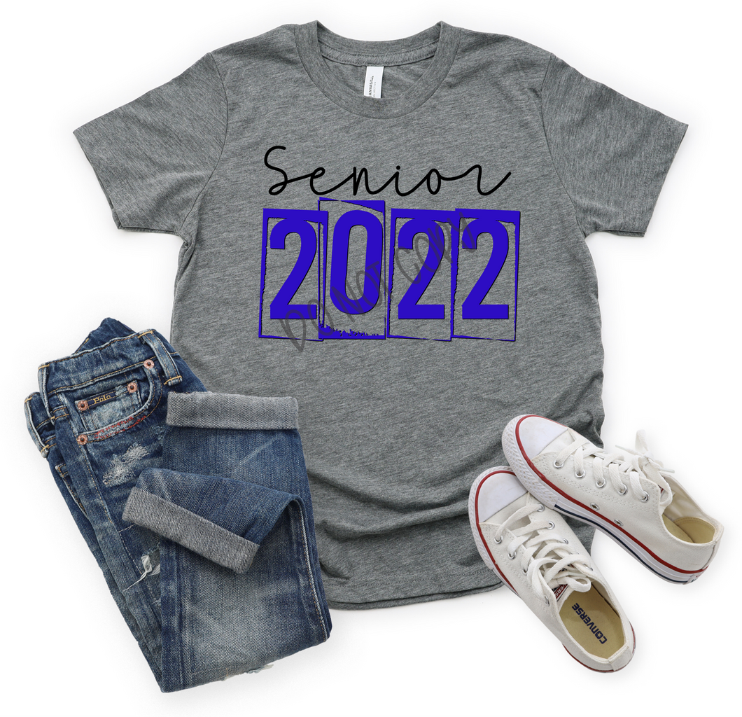 Senior 2022 Royal & Black Transfer