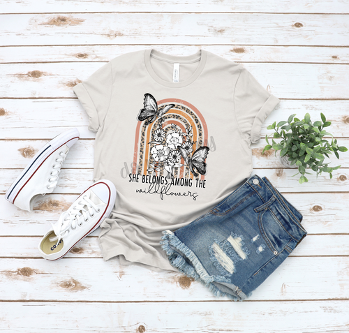 She Belongs Among The Wildflowers Rainbow Transfer