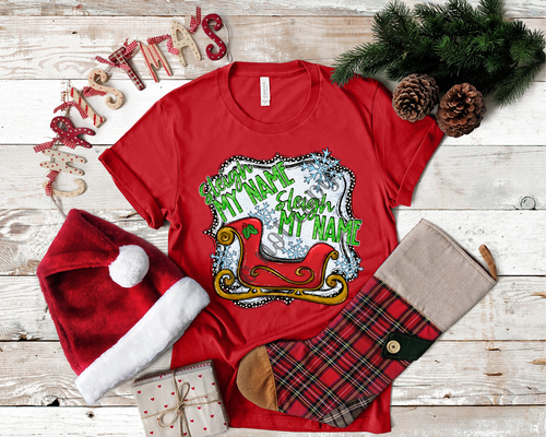 Sleigh My Name Sleigh My Name Sleigh In White Frame Transfer