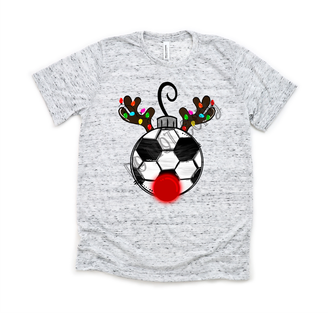 Soccer Reindeer Ornament Transfer