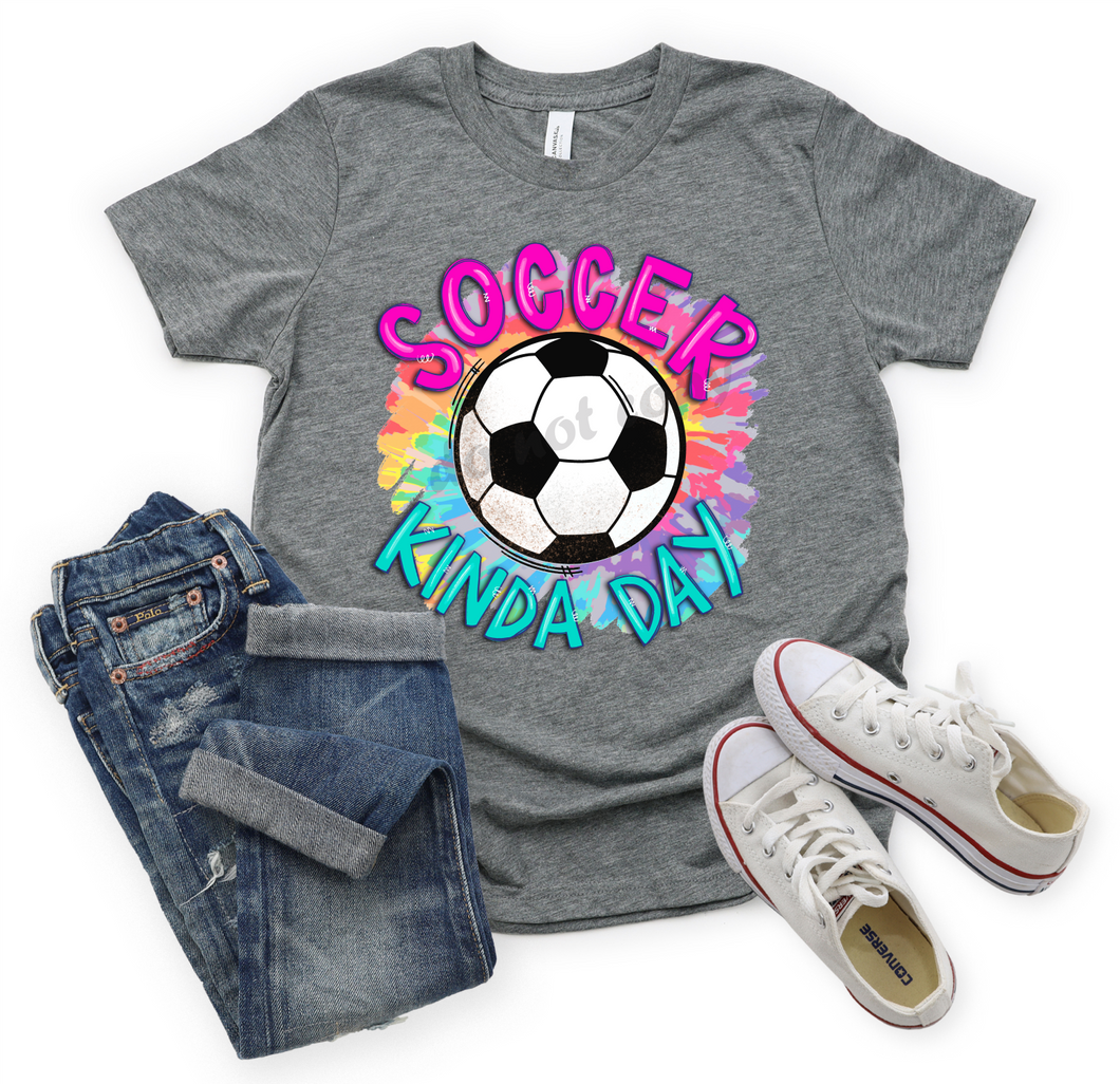 Soccer Kinda Day Tie-Dye Backsplash Background