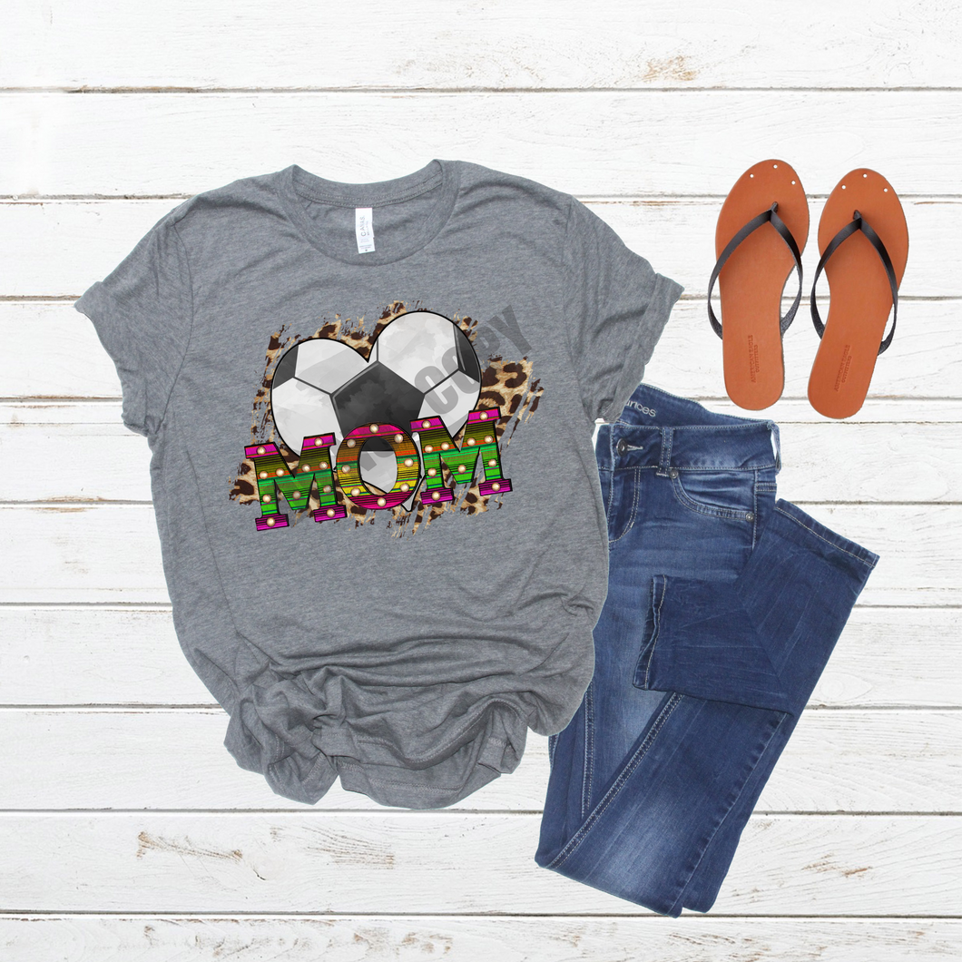 Soccer Mom Serape Leopard Splash Transfer