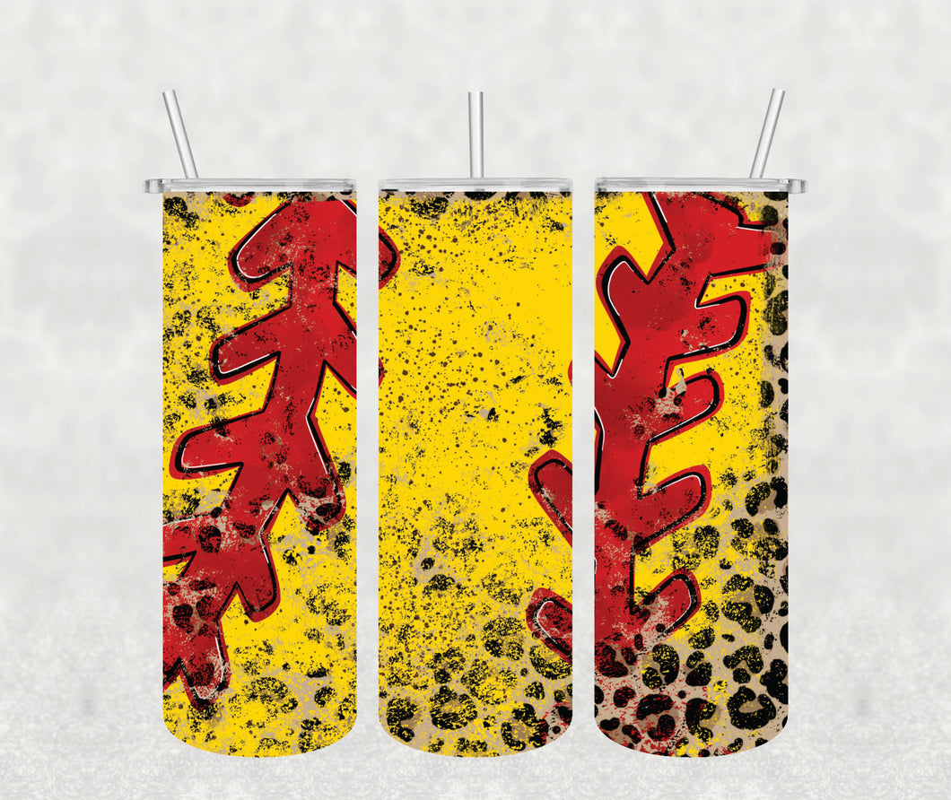 Softball Cheetah Wrap/Tumbler