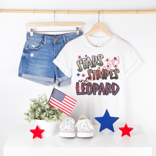 Stars, Stripes & Leopard Transfer