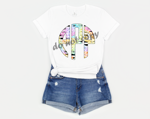 Colorful Leopard and Striped Monogram