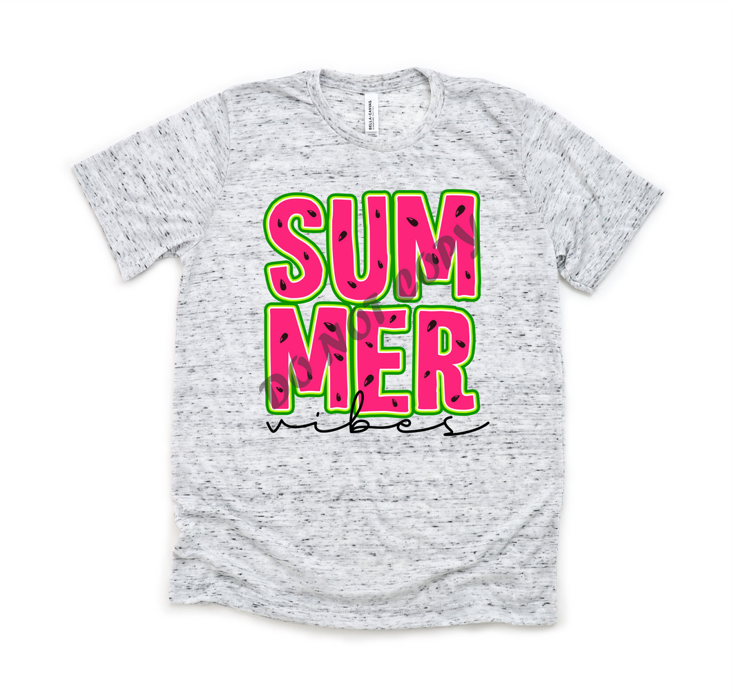 Summer Vibes Watermelon Transfer