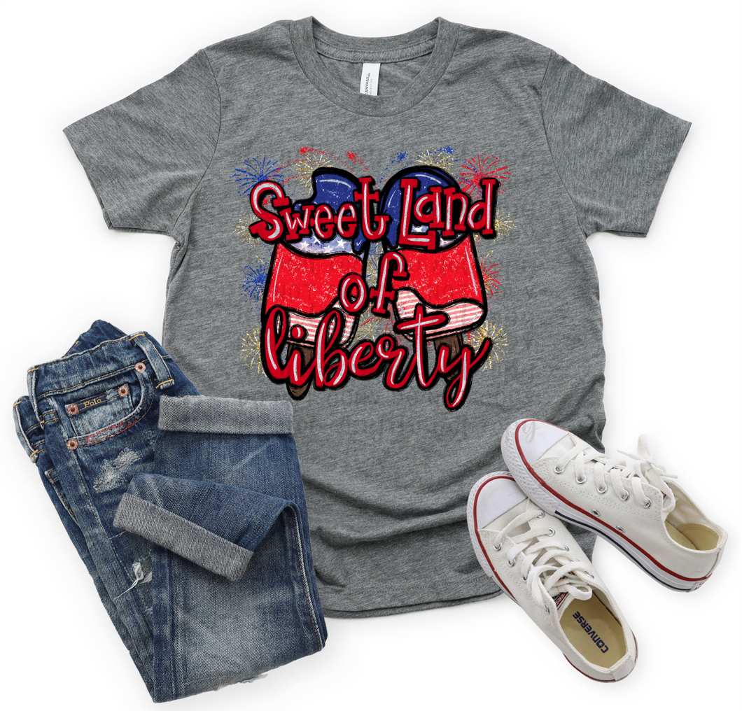 Sweet Land Of Liberty Popscicles Transfer