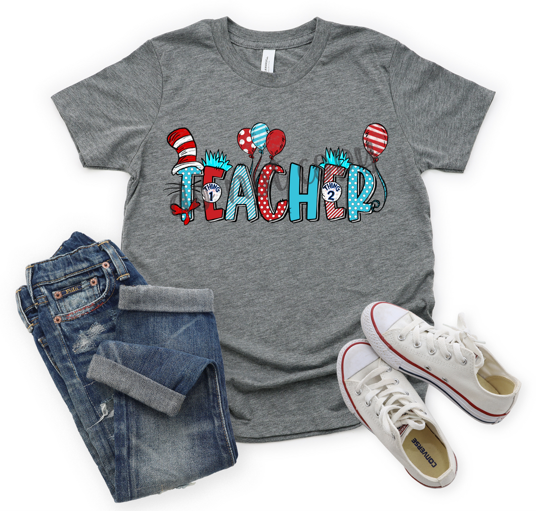 Teacher Dr Seuss Transfer