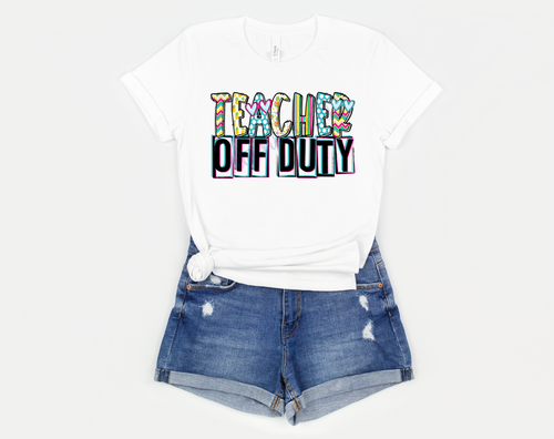 Teacher Off Duty Summer Doodle Font