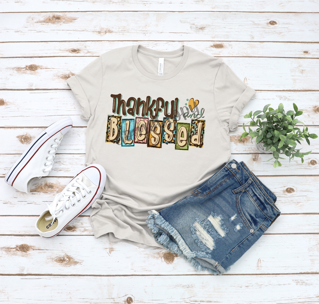 Thankful & Blessed Fall Tiles Transfer