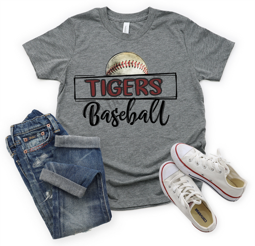 Tigers Baseball Burgundy