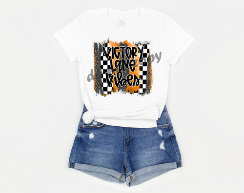 Victory Lane Vibes Orange Brushstrokes Transfer