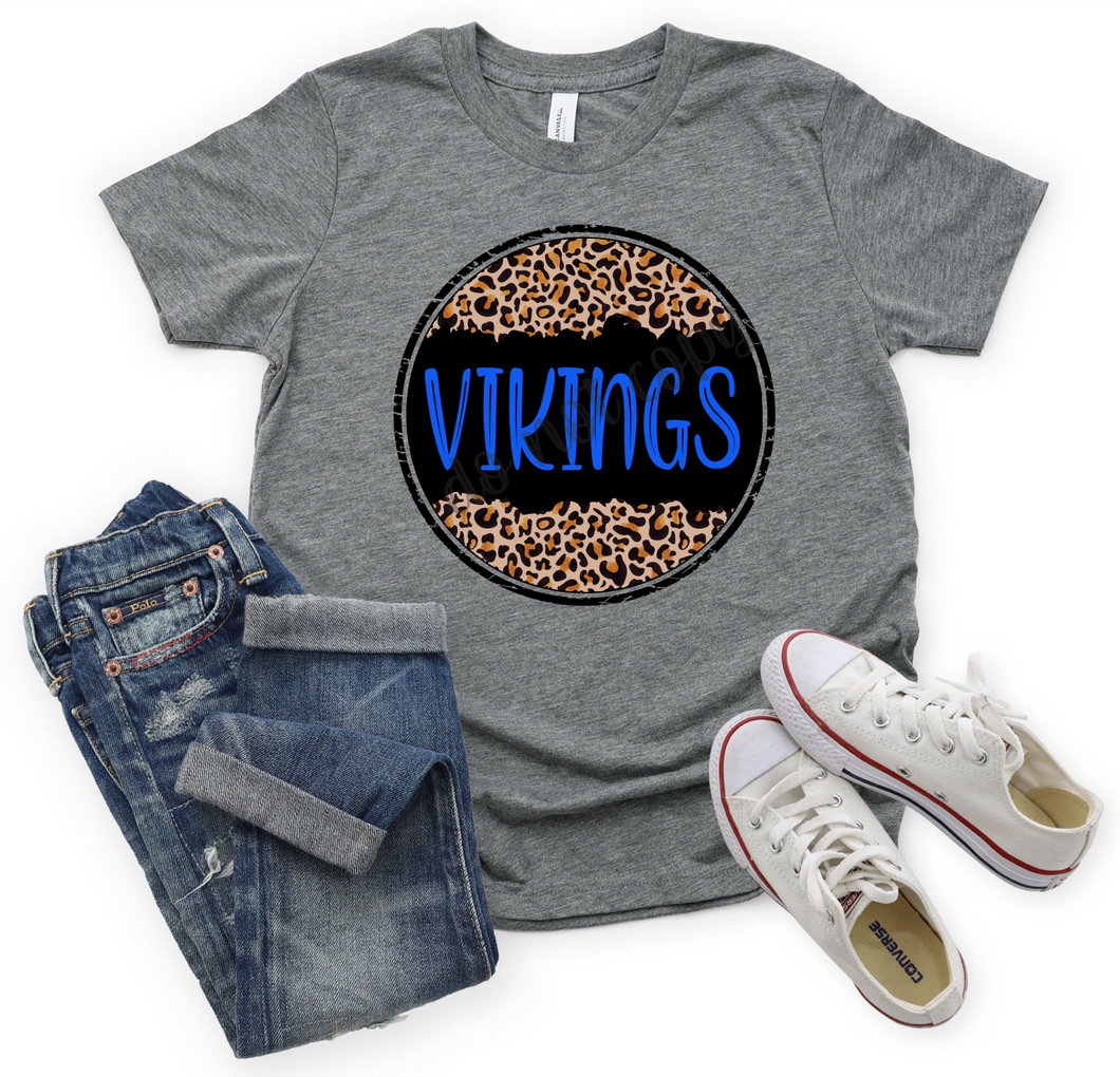 Vikings Royal In Leopard & Black Circle