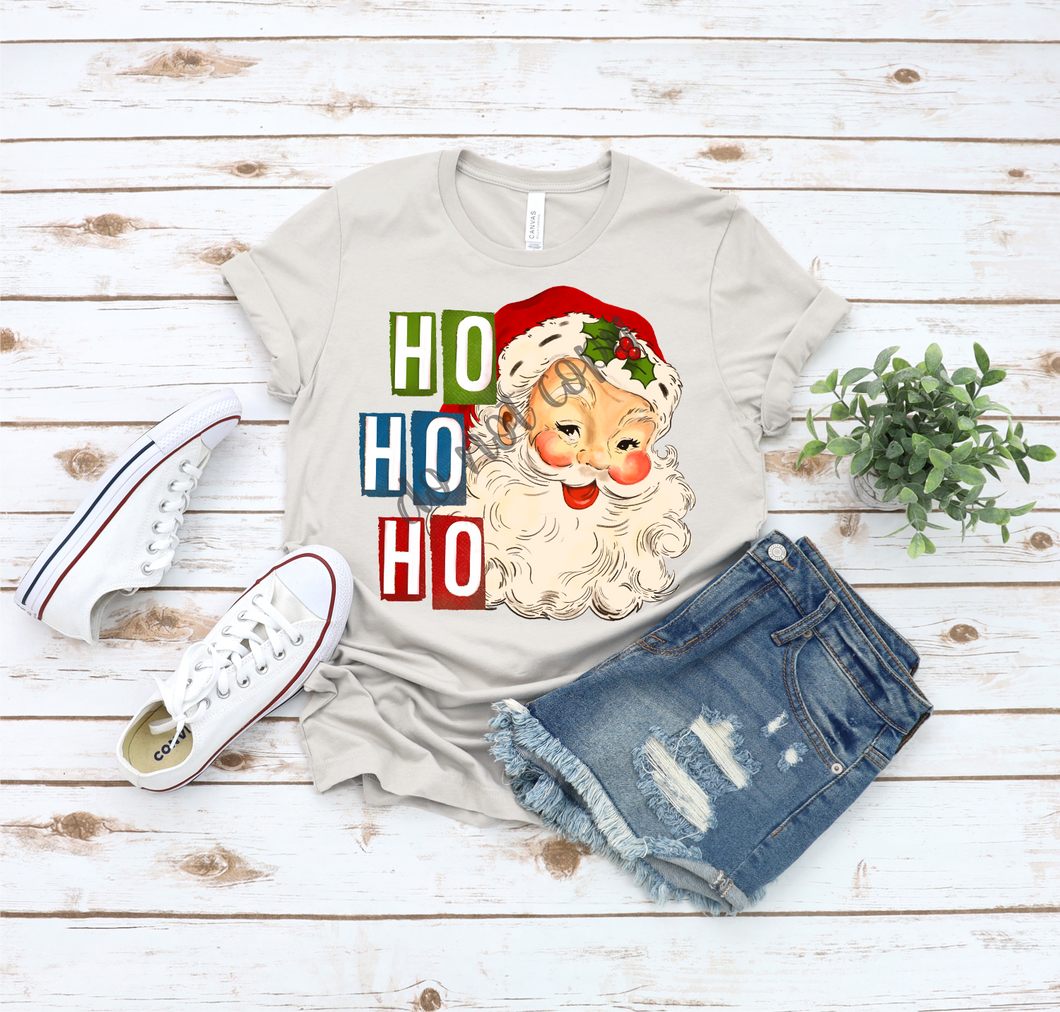 Vintage Santa Ho Ho Ho Transfer