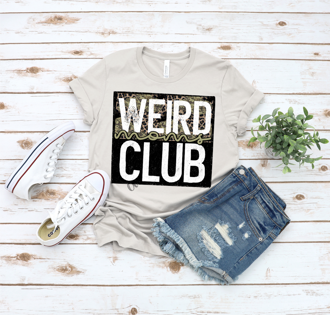 Weird Moms Club Leopard Background Transfer