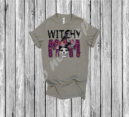 Witchy  Mom Halloween Transfer