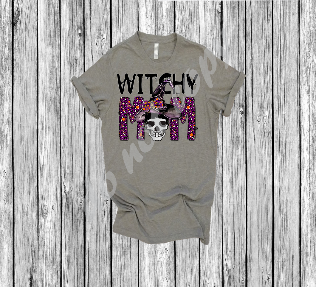 Witchy  Mom Halloween Transfer