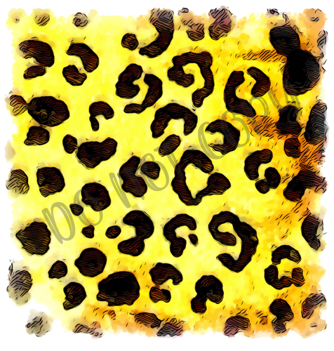 Yellow Leopard Background 12x12